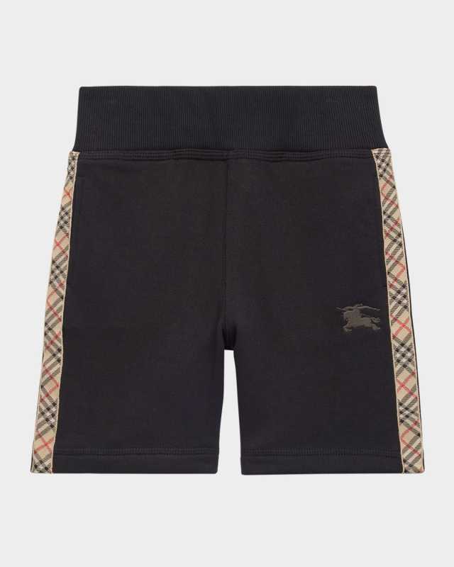 Boy's Benny Check Tape EKD Shorts, Size 6M-